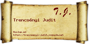 Trencsényi Judit névjegykártya